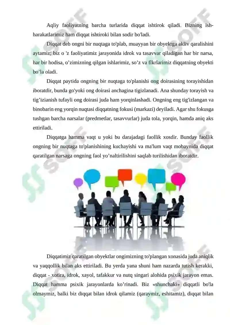 Diqqat va unung nerv-fiziologik asosi 2