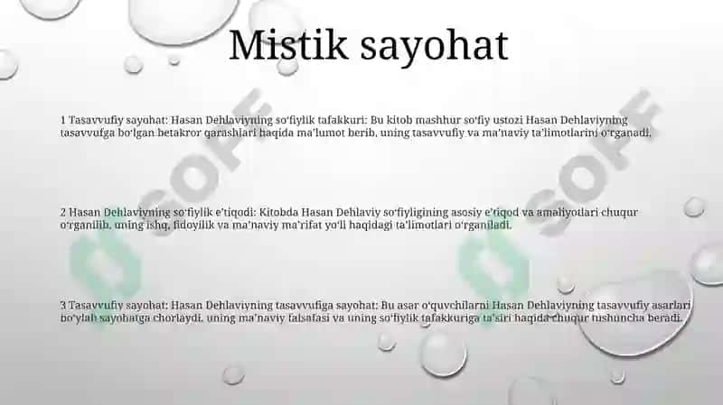Hasan Dehlaviyning Tasavvufiy Qarashlari 2