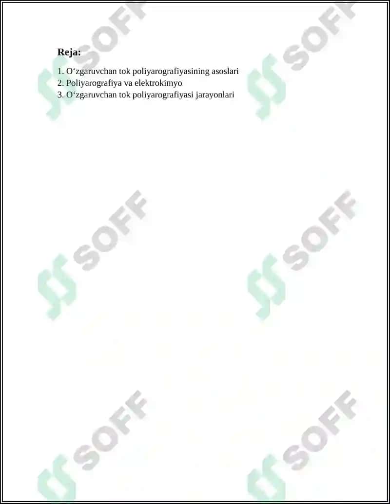 Oʻzgaruvchan Tok Poliyarografiyasi 2