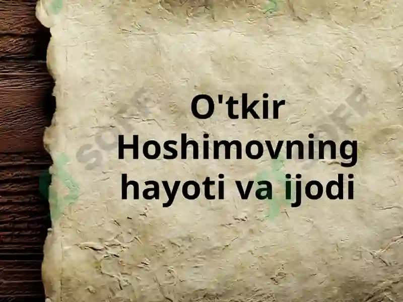 O'tkir Hoshimov asarlari 2