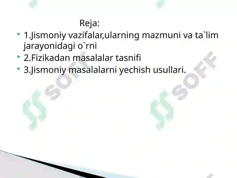 Jismoniy Masalalar 2