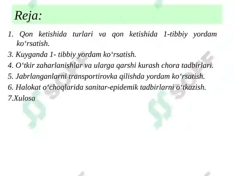 Qonketishida tibbiy yordam ko‘rsatish 2