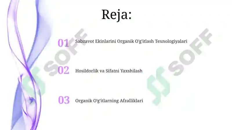 Sabzavot Ekinlarini Organik O'g'itlash Texnologiyalari 2