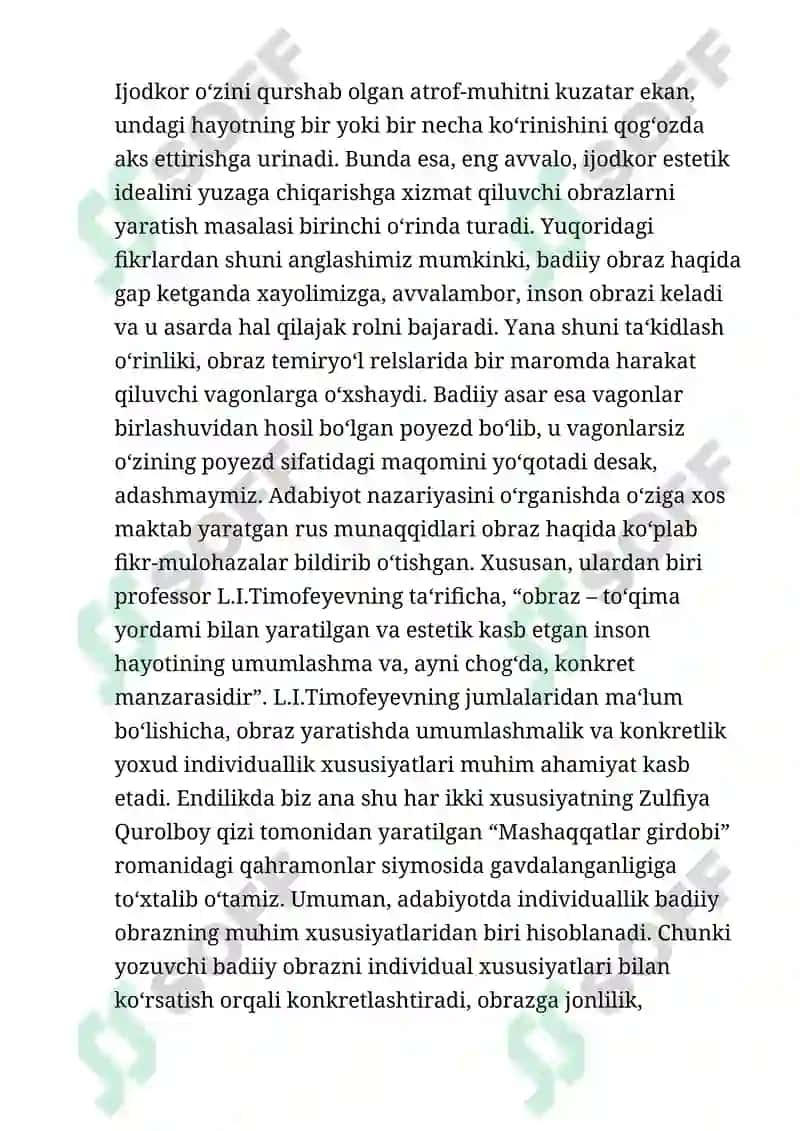 Zulfiya Qurolboy qizining hikoyachilik mahoratini o‘rganish 2