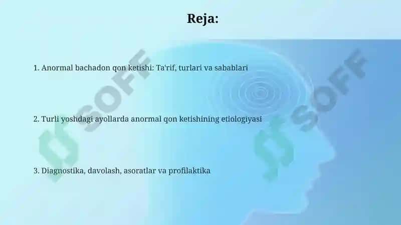 Anormal bachadon qon ketishi 2