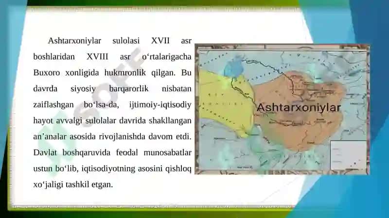 Ashtarxoniylar davrida ijtimoiy iqtisodiy hayoti 2