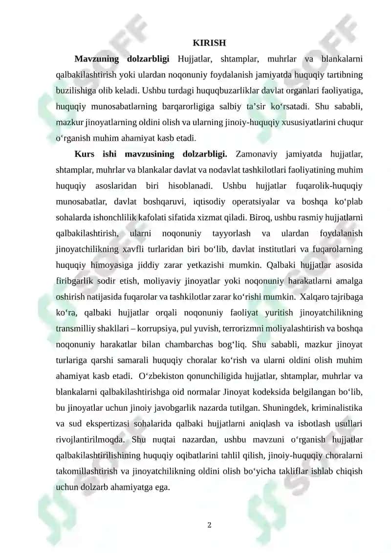 Hujjatlar, Shtamplar, Muhrlar va Blankalar Tayyorlash 2