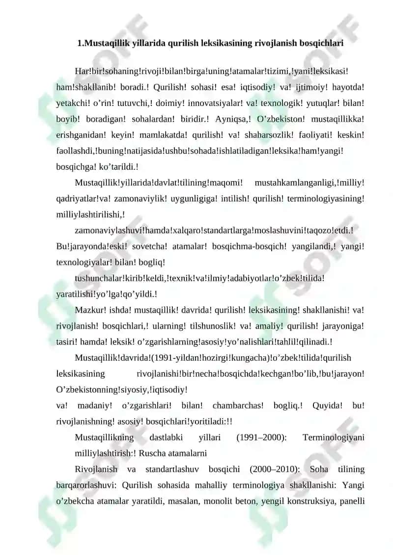 Mustaqillik yillarida Respublikani rivojlantirish yo'lida qurilish yo'nalishlarining tahlili 2
