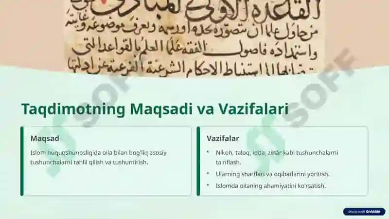 Islom Huquqshunosligida Oila Tushunchalari 2