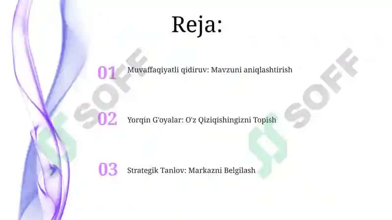 Ilmiy tadqiqot mavzusini tanlash 2