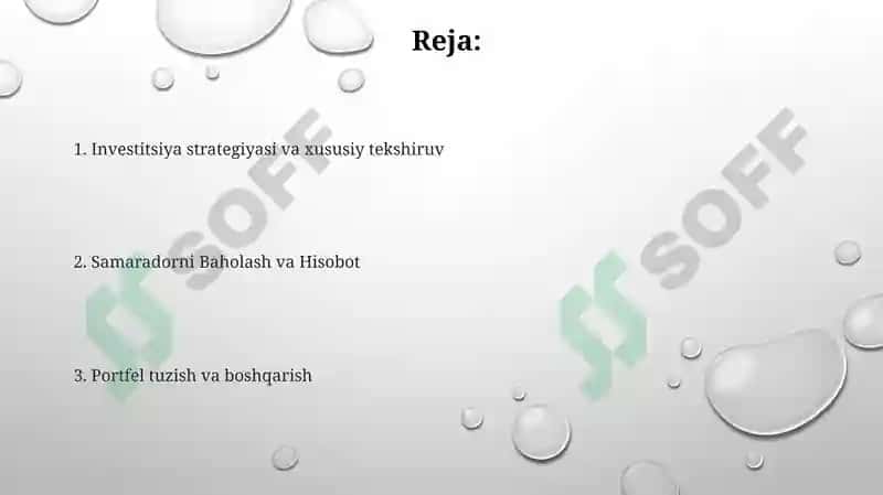 Investitsiya jarayonlarining mazmuni va asosiy bosqichlari 2