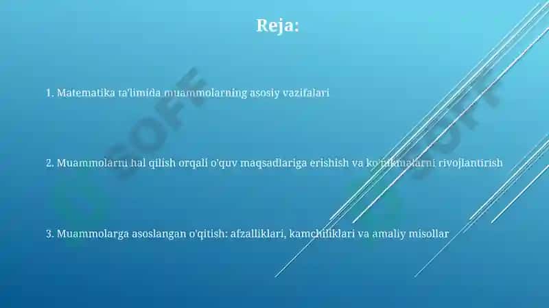Matematik masalalar 2