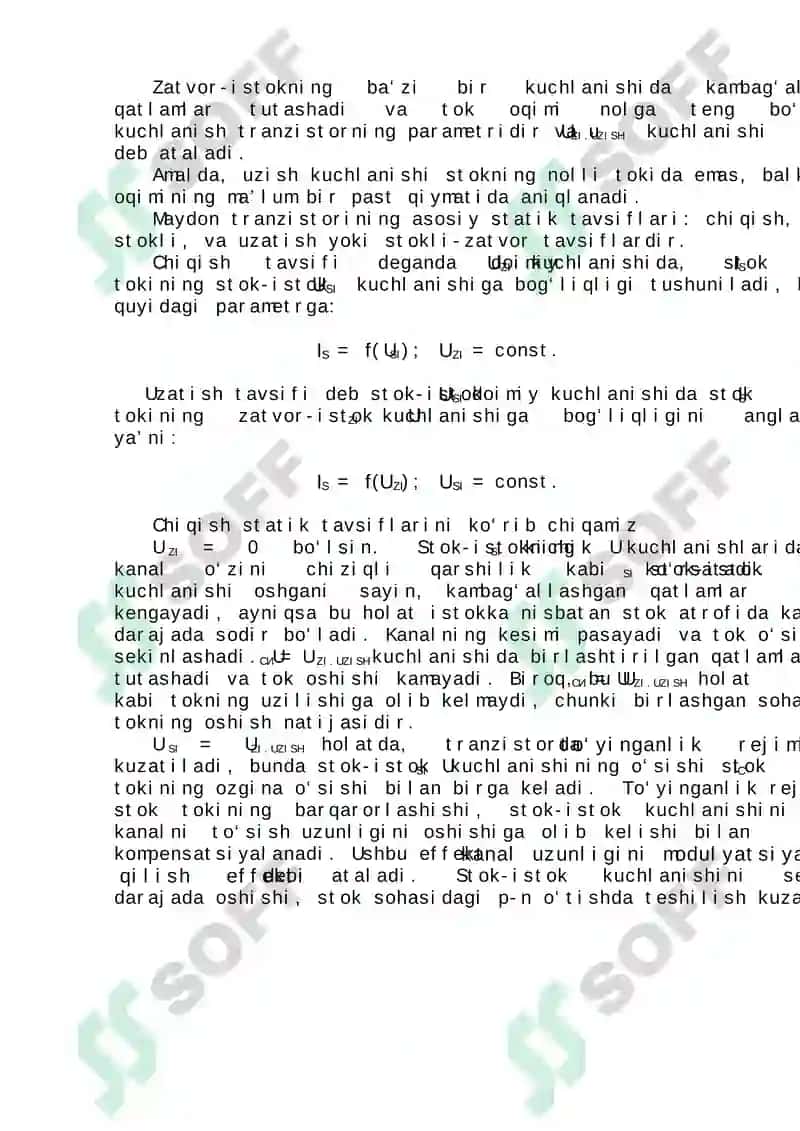 Maydon Tranzistorini Tadqiqot Qilish Laboratoriyasi 2