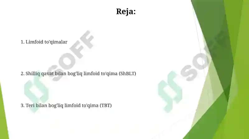 Immunitet tizimining periferik a'zolari 2