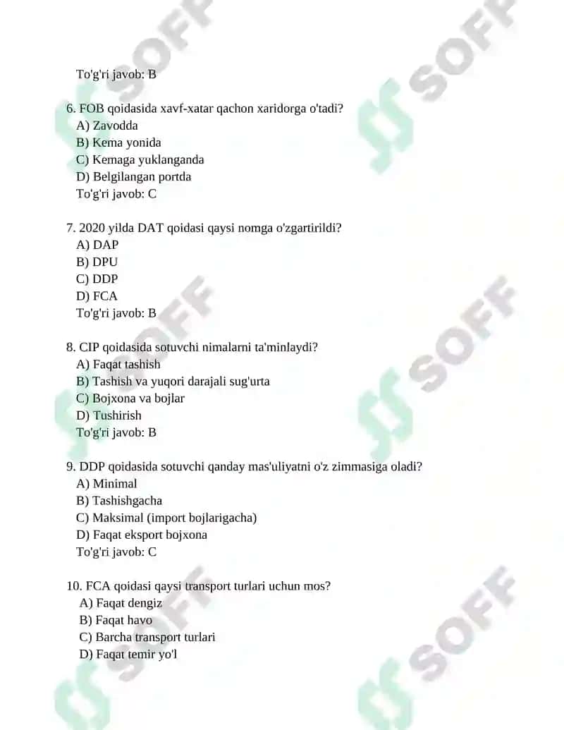 Incoterms 2020 2
