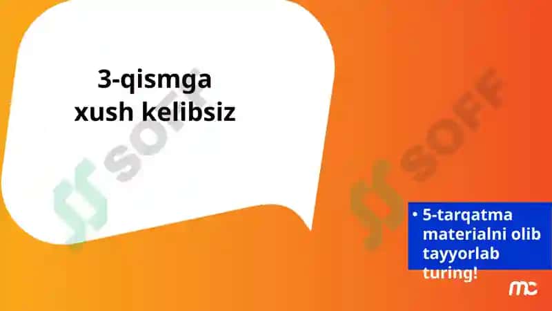 Modul S2: So‘rovgaasoslanganta’lim(SAT)ni loyihalash va o‘qitish tajribalari(3-qism) 2