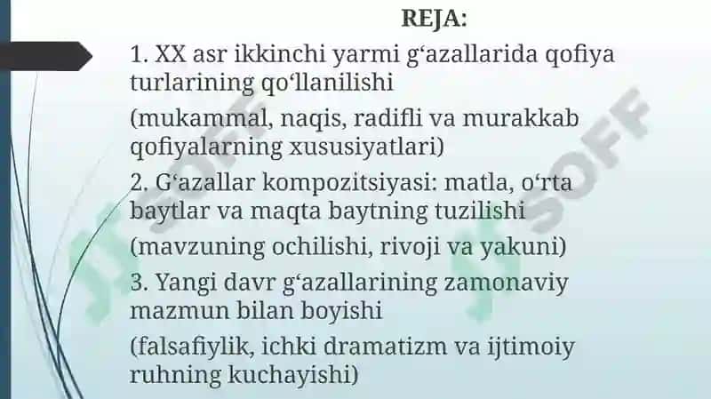 XX asri kink yarim nomoyon dalari g‘azallari 2