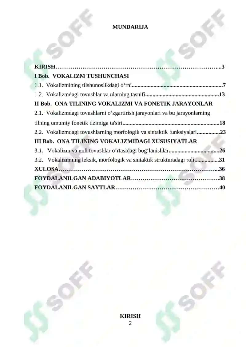 Ona tili va oʻqish savodxonligi va uni oʻqitish metodikasi 2