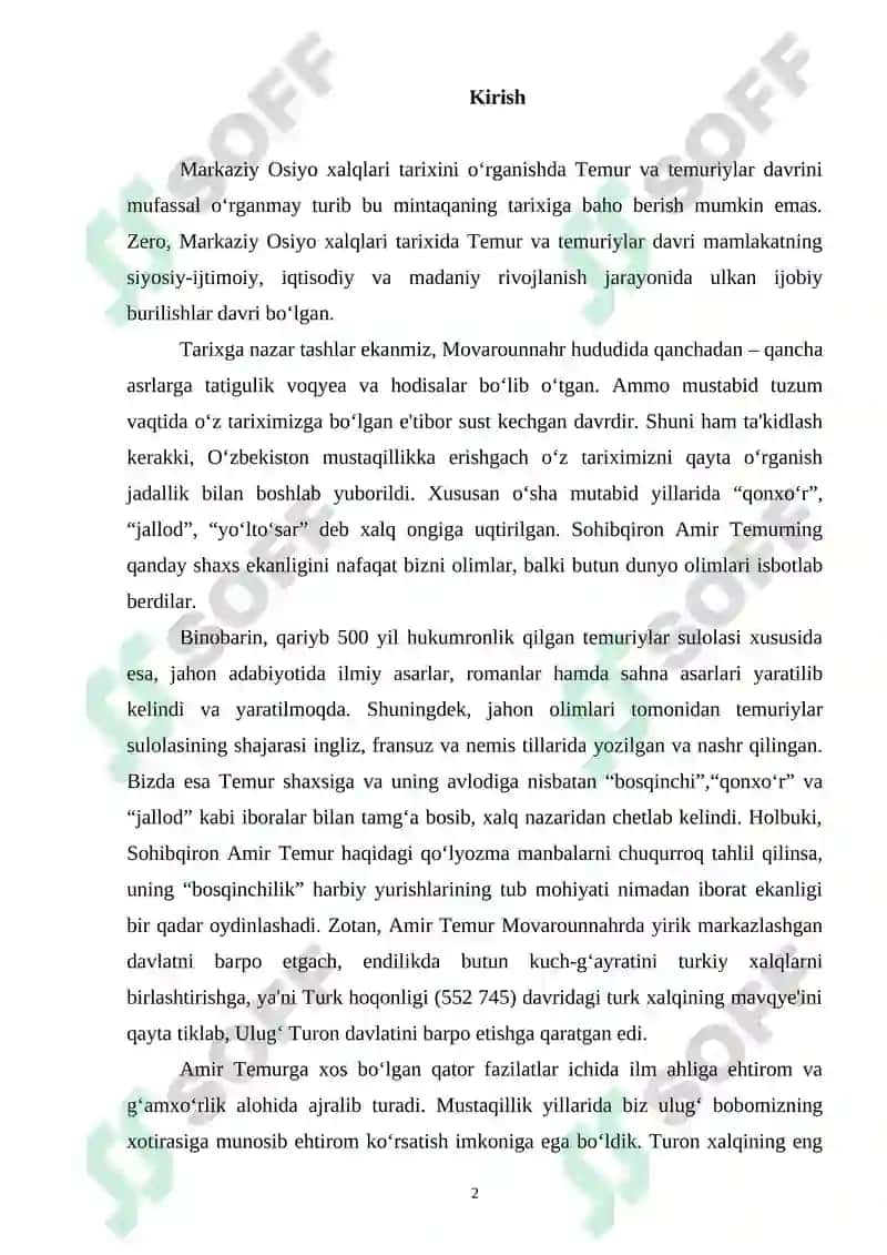 AMIR TEMUR TAJRIBALI SIYOSATCHI VA BUYUK DAVLAT ARBOBI 2