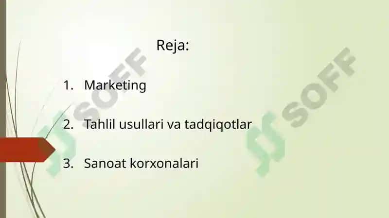 MARKETING TAHLIL USULLARI 2