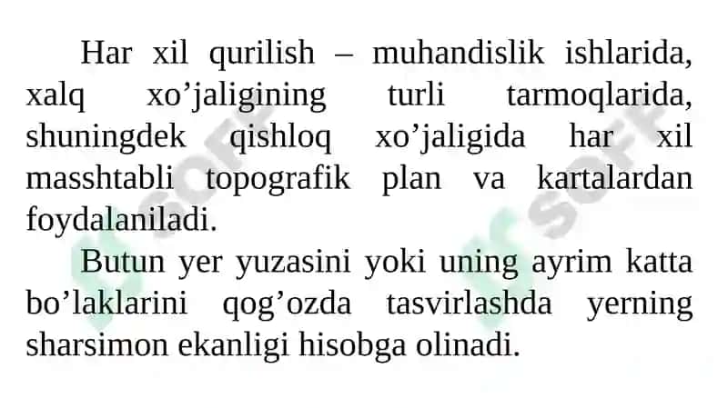 Topografik karta va planlar 2