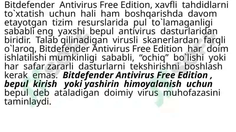 Bitdefender Antivirusi 2