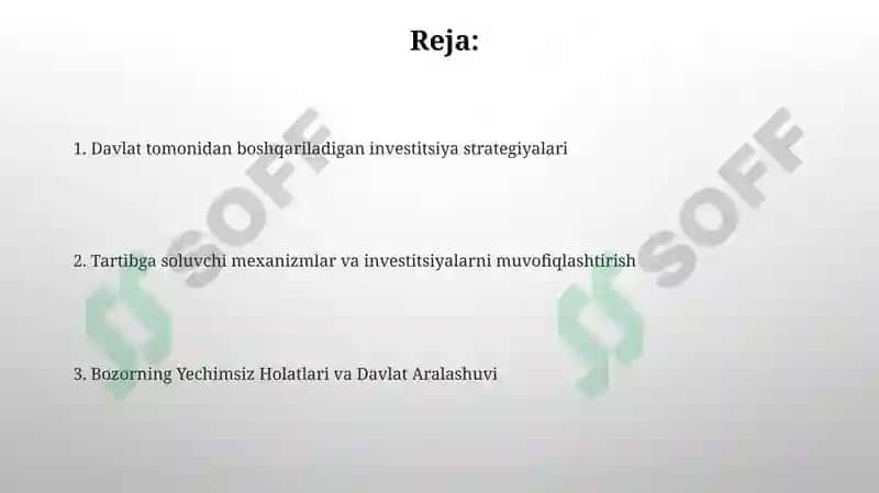 Investitsiya faoliyatini muvofiqlashtirishda davlatning roli 2