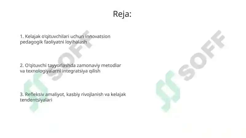 Innovatsion taʼlim muhitida boʻlajak oʻqituvchilarda pedagogik faoliyatni loyhalash 2
