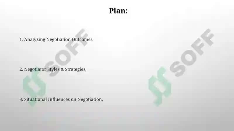 Situations and negotiators 2