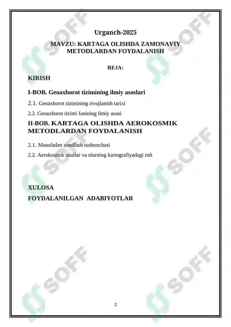 KARTAGA OLISHDA ZAMONAVIY METODLARDAN FOYDALANISH 2