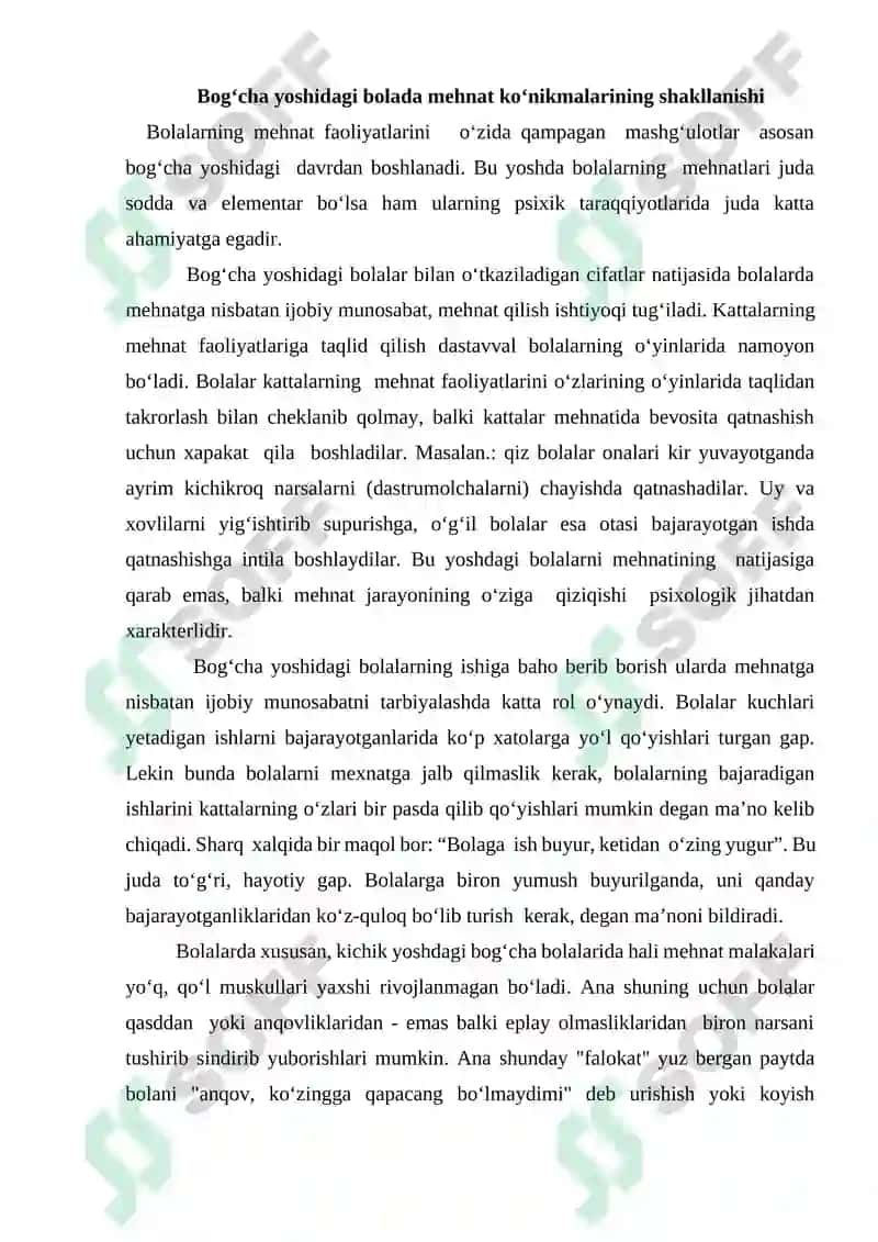 Bog‘cha yoshdagi bolalar mehnat faoliyatining xususiyatlari 2