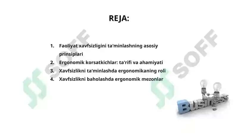 Faoliyat xavfsizligini ta'minlash 2