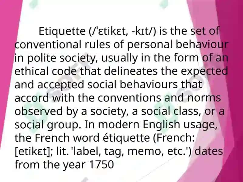 ONLINE ETIQUETTE 2