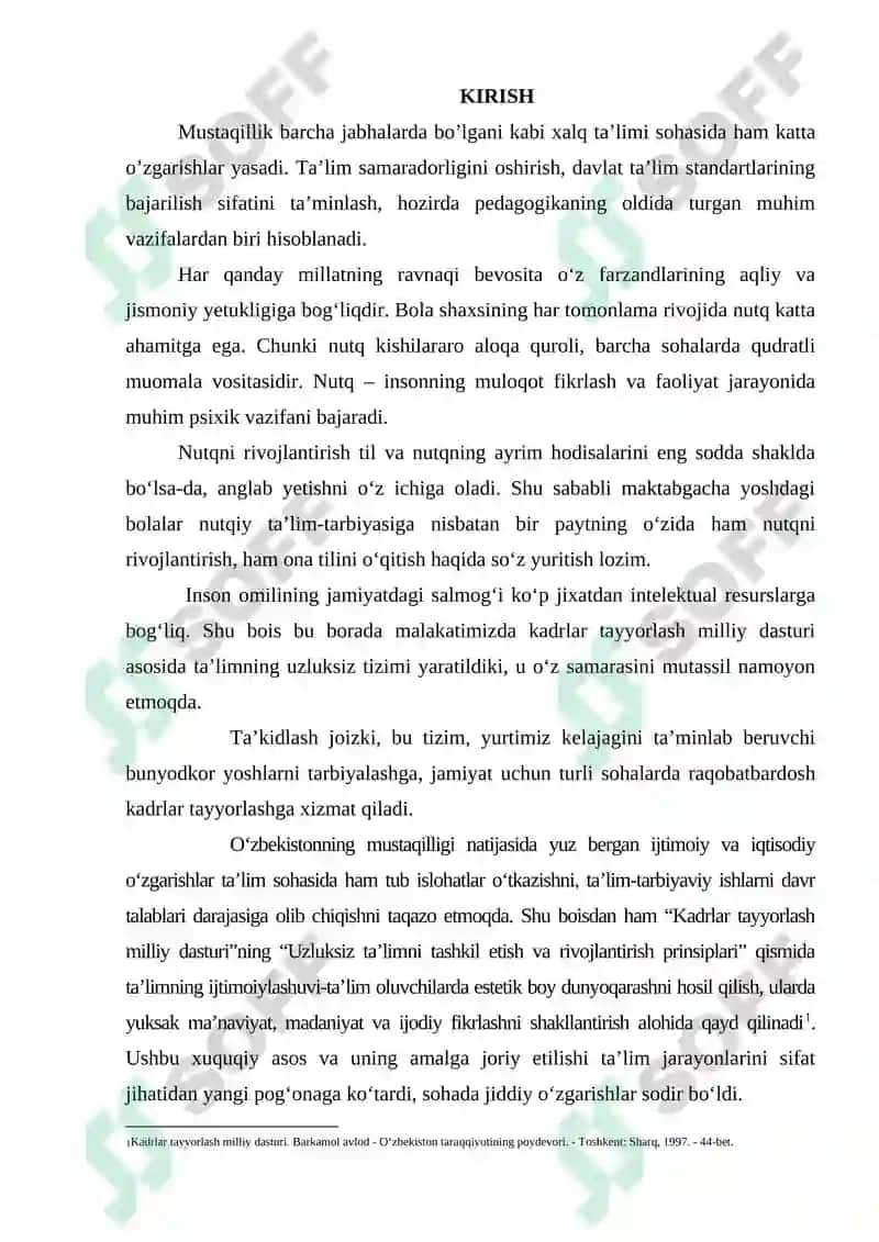 ESHITISH QOBILIYATI BUZILGAN BOLALARNI O'QITISHDA MAXSUS METODIKALAR 2