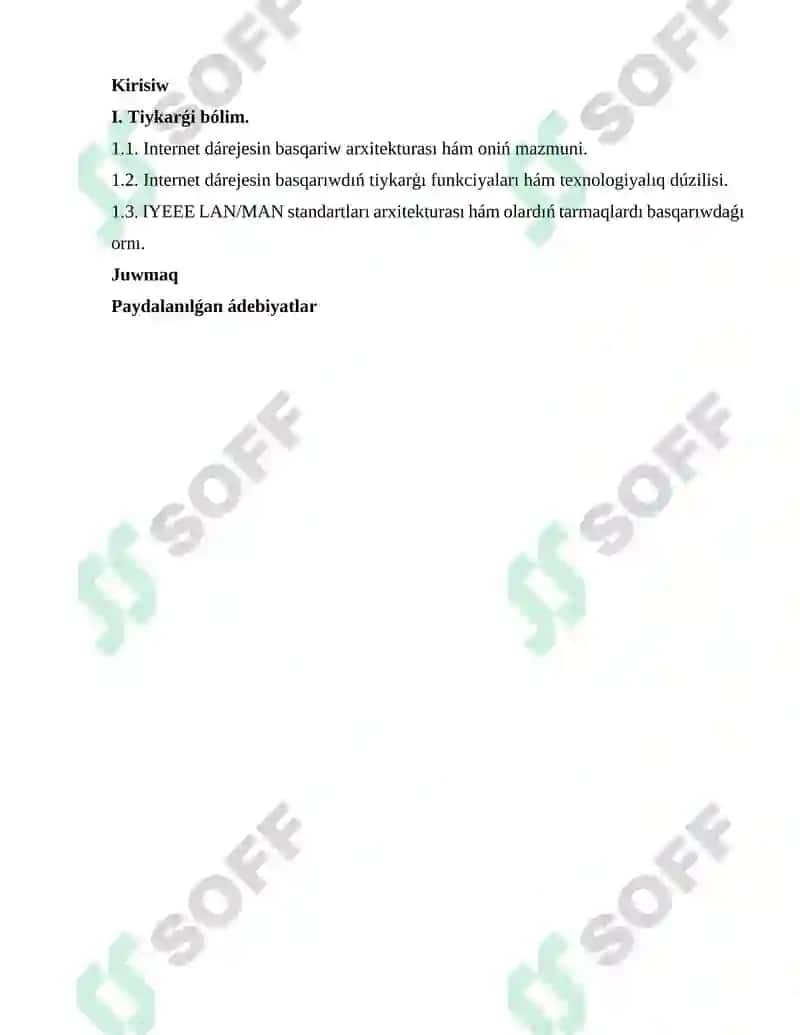 Internet dárejesin basqarıw arxitekturası 2