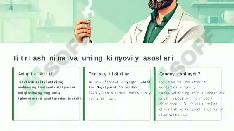Titrlash Usulining Xalq Xo‘jaligidagi Ahamiyati 2