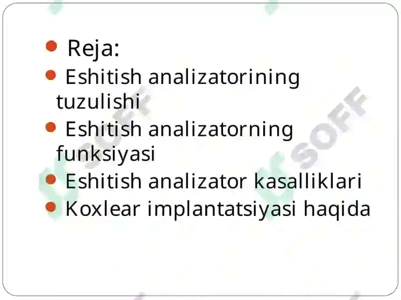 Quloqning fiziologiyasi va patalogiyasi 2