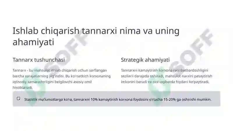 Ishlab Chiqarish Tannarxini Pasaytirish Strategiyasi 2