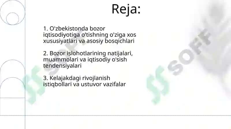 Bozor iqtisodiyotiga o'tish davri va O'zbdagi xususiyatlari 2