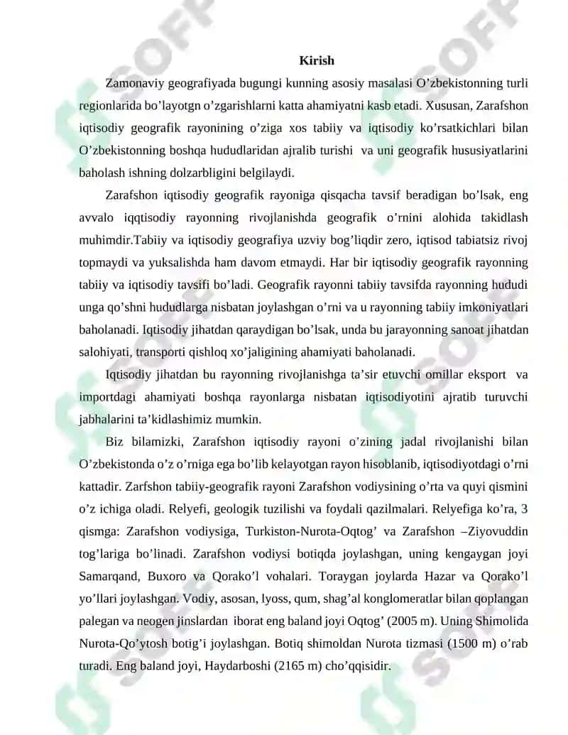 Zarafshon iqtisodiy rayonini iqtisodiy-ijtimoiy muammolari va ularning yechim 2