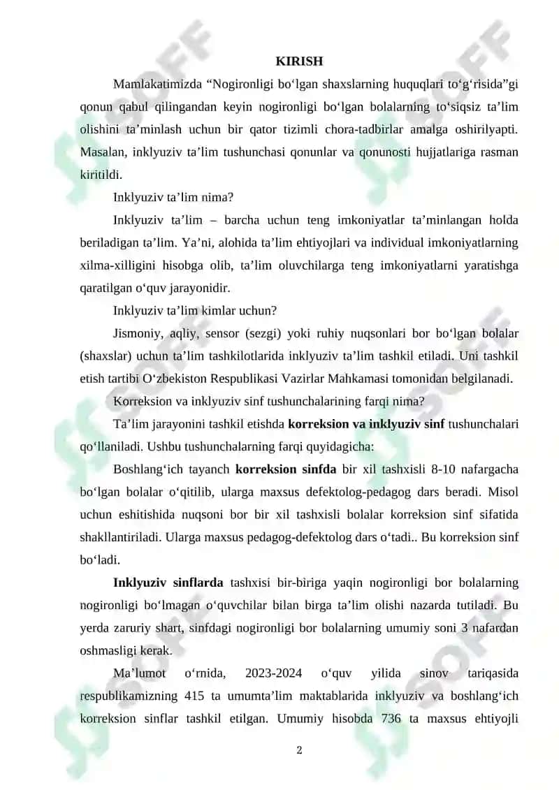 Inkuliziv Talimga Jalb Qilish Bosqichlari 1-2 Bosqich 2