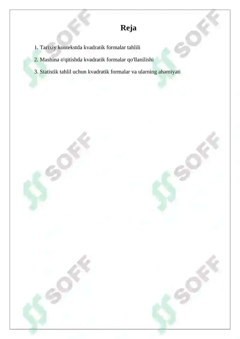 Kvadratik Formalar 2