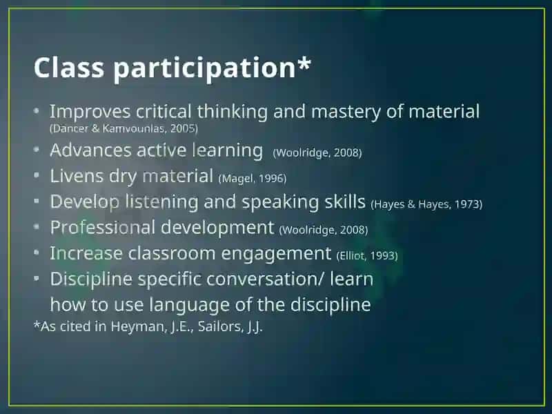 Developing self-assesment in students 2