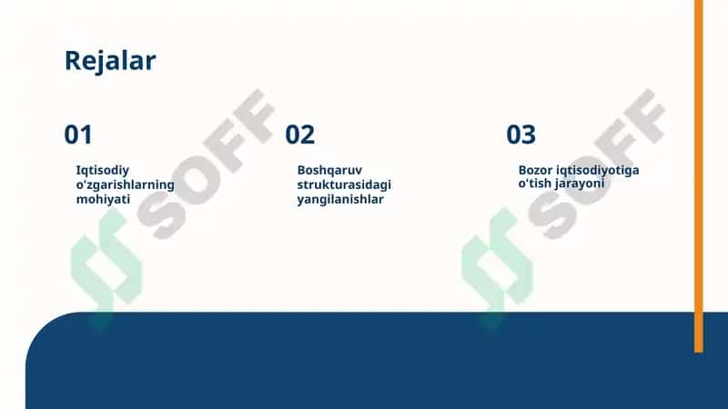 Ma'muriy-buyruqbozlik iqtisodiyotidan boshqariladigan bozor iqtisodiyotiga òtishning xususiyatlari 2