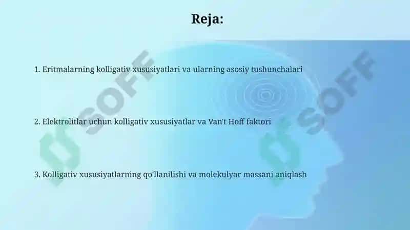 Eritmalarning kollegativ xossalari 2