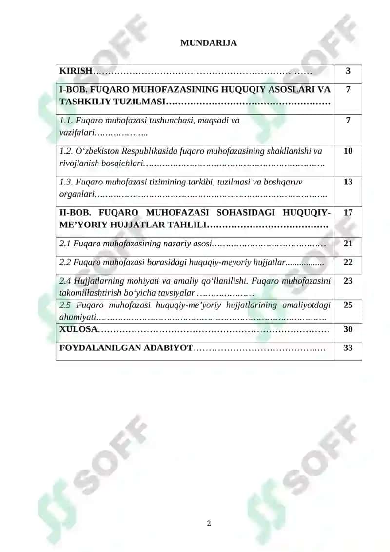 FUQARO MUHOFAZASINING HUQUQIY ASOSLARI (FUQARO MUHOFAZASI BORASIDA QABUL QILIGAN HUQUQIY-ME’YORIY HUJJATLARNING MOHIYATI). 2