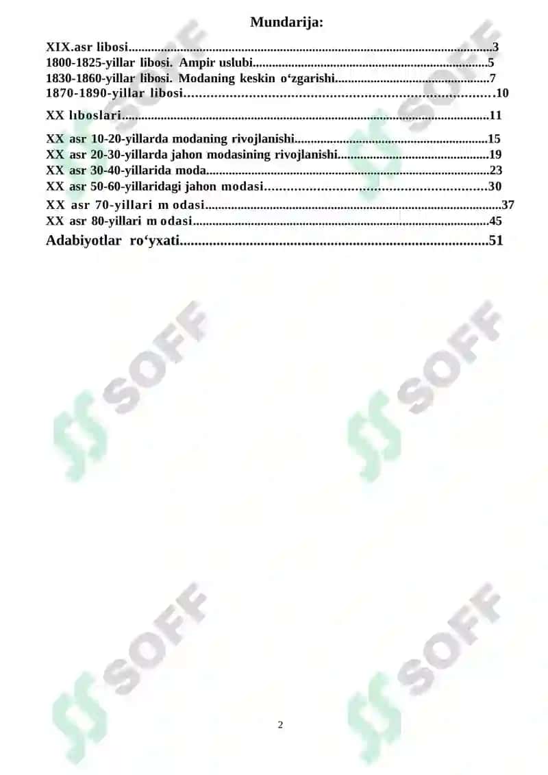 O’zbek milliy bosh kiyimlari KURS ISHI 2
