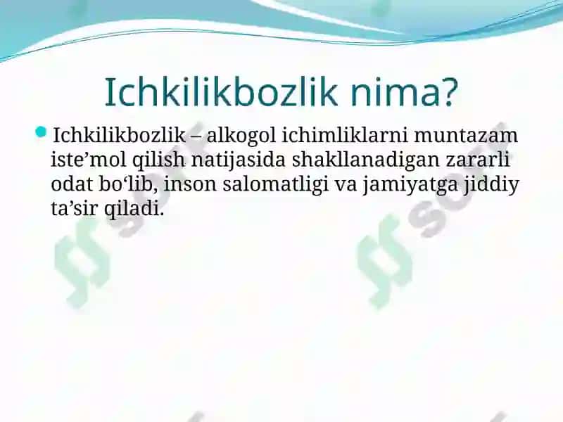 Ichkilikbozlikning rivojlanishi gata’siretuvchi omillar 2