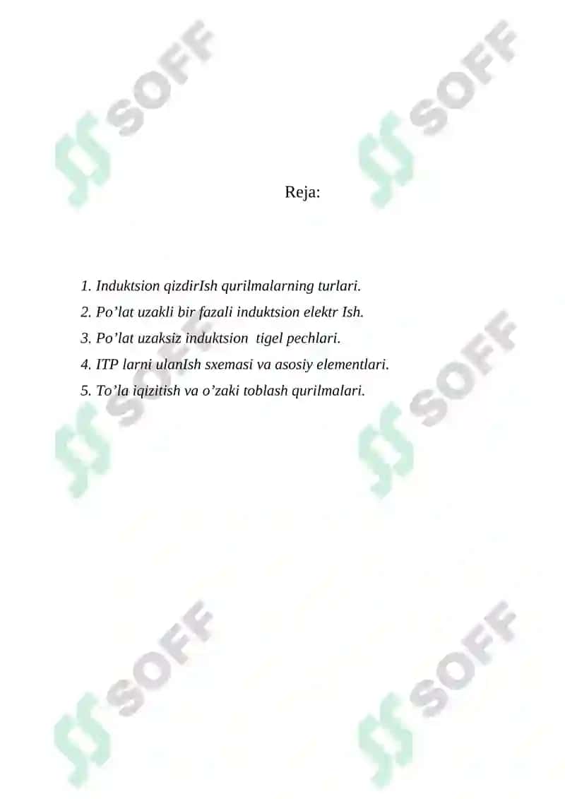 Induktsion pechlari va qurilmalari 2