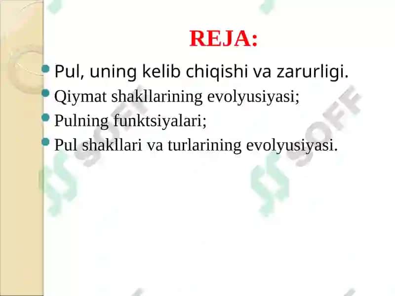 Pulning paydo bo‘lishi, zarurligi va funksiyalari 2